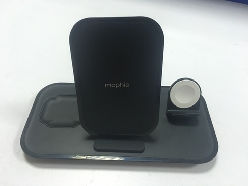 Image of a mophie 3-in-1 wireless charging stand