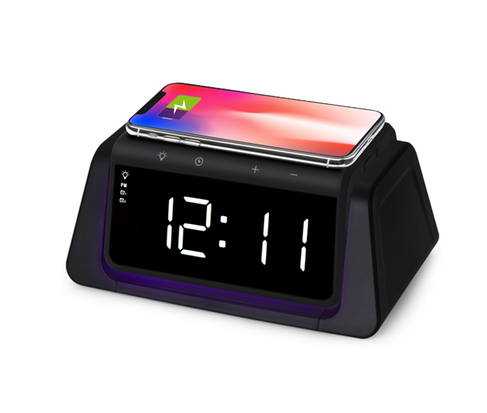 Image of a Ultraviolet Disinfection lamp with Alarm Clock Wireless Charger